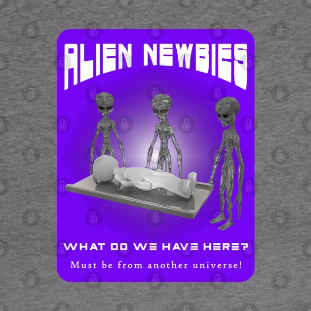 Alien Newbies - Purple and White by The Black Panther